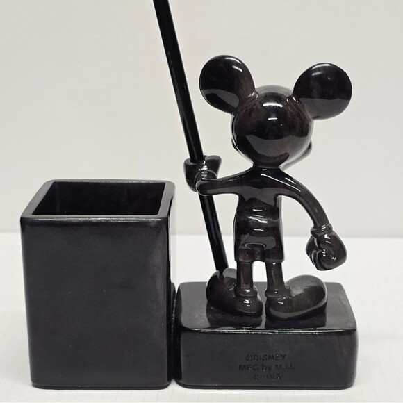 Vintage Disney Mickey Mouse Desk Organizer Notes Pen Pencil Holder - Picture 5 of 8